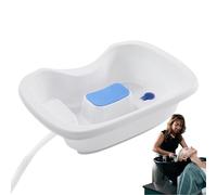 Hair Basin, Washing Station, 19.46in Neck Support, Ergonomic Design, Portable Comfort for Kids Bathing, Home Care, Salon Use, Disabled Access, Bathroom Setup, Deep Cleaning
