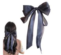 Hair Bows Clip for Women, Large Silky Satin Bow Barrette, Elegant French Hairpin Accessory for Casual Outfits, Formal Looks, Events, Weddings, Parties