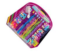 Hair Braiding Accessories, Creative Hair Decorations, Girls Hair Ornaments, Kids Hair Decoration Kit, 30x26.5x3 cm, Colorful Cartoon Hair Beads Set for Creative Braiding and Styling