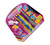 Hair Braiding Accessories, Creative Hair Decorations, Girls Hair Ornaments, Kids Hair Decoration Kit, 30x26.5x3 cm, Colorful Cartoon Hair Beads Set for Creative Braiding and Styling
