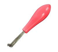 Hair Brush Cleaner, Small Hair Bristle Cleaning Tool, 3.54x0.67 Inches Convenient Removal Dust Wire Rake with Handle Dirt Remover Barber Accessories for Haircut Styling Lint