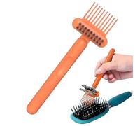 Hair Brush Cleaner Tool - 2-in-1 Comb Rake for Easy Maintenance | Practical Cleaning Supply for Removing Hair & Detangling | Portable Accessory for Travel, Home, Salon, Barber Shop, Men & Women