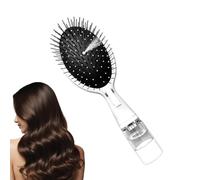 Hair Brush with Water Spray Portable Multifunctional Detangling Comb | Scalp Massage Spray Hairs Styling Brush Tool | Anti Smoothing Grooming Hair Care Accessory | Moisturizing Mist Comb for Da