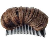 Hair Bun - Invisible False Hair Clip , Hair Base Bump Styling Insert Tool Volume Fluffy Princess Styling Increased Hair Padlight Brown Fashion Book