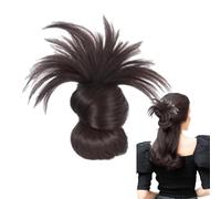 Hair Bun Wig, Claw Clip Messy, 1-2 cm Comfortable Faux Hairpiece, Effortless Stylish Updo, Everyday Hairpiece Style for Women, Travel, Parties, Outdoor Event, Graduation