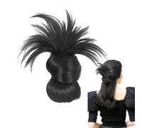 Hair Bun Wig, Claw Clip Messy, 1-2 cm Comfortable Faux Hairpiece, Effortless Stylish Updo, Everyday Hairpiece Style for Women, Travel, Parties, Outdoor Event, Graduation