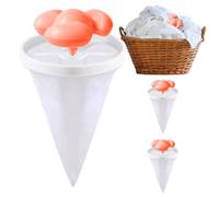 Hair Catcher, Washing Machine Lint Trap, Floating Mesh Filter Bag, Reusable Tapered Design, Effective Fluff Removal, Made of Pp Polyester Material, 3.66x7.48in