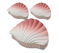 Hair Claw Clips Seashell, Strong Grip Jaw Clamp, Non Slip Fashion Hair Accessories, 3 Pieces Neutral Colors for Wedding, Commuting, Date Night, Hiking, Concert, 6.69x4.72 Inches
