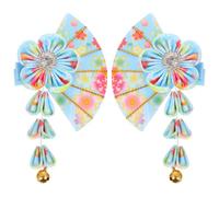 Hair Clip Blu in Stoffa, Lega e Plastica, Stile Classico Femminile | Atmosfera Estiva, Decorazioni Chioma per Danze e Engagements, Leggero e Confortevole