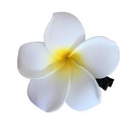 Hair Clip - Non Slip Flower Hairclip For Women Parties | Alloy And Cloth With Strong Grip Design, Soft Petal Texture, Charming Tropical Accent For Daily Outfits And Elegant Occasions