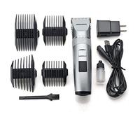 Hair Clipper Beard Trimmer Tool Set Ceramic Cutter Head Shaved Hair Clip Lithium Battery Rechargeable Adult Children Hair Clipper, Silver