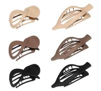 Hair Clips - Banana Hair Clip | 6 pezzi non slip Comfortable Orizzontale Vintage Hairpin Barrette For Women, Girlfriend, Mother, Wife, Flat Clips For Thick Hair, Updos, Secure Hold, Everyday Use