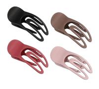 Hair Clips, Flat Styling Hair Clip, 4 Pieces, Decorative Hairpins, Strong Grip and No Slip Design for Girls, Ladies, Work, Party, Social Events, Shopping, Travel, Daily Use, Home