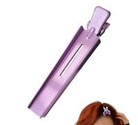 Hair Clips - Metal No Trace Hairdressing, Long Mouth Sectioning Tool, Salon Styling Grip Accessory, Makeup Face Washing Equipment, Skincare Routine Supplies, Silver Stainless Steel Set For Girls