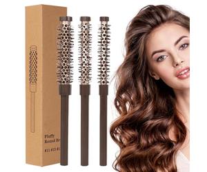 Hair Comb Round Brush, Mustache Brush Blow Drying Styling, Rolling Curling Roll, Lightweight Design for Thin Short, Bangs, Beard Lifting, Curling 9,13 x 1,97 x 1,38 pollici