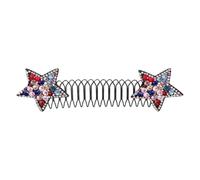Hair Combs Clips - Metal Rhinestone Star U Shape Styling Combs | Concealed Retractable Hair Clips For Taming Flyaways And Broken Hair | Invisible Hair Styling Pins, Decorative Hair Accessori