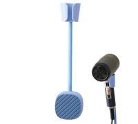 Hair Dryer Holder, Adjustable Self-Adhesive Hairdryer Stand, Wall Mount Hanger, Bathroom, Washroom, Bedroom Storage, No Drilling Required, Space-Saving Storage