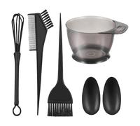Hair Dye Brush and Bowl Set - 5 pezzi Hair Coloring Kit, Mixing Bowl With Applicator Brushes, Dye Brush, Ear Cover, Hairs Color Tools For Salon Home fai da te, Professional Hairs Coloring Products For
