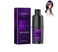 Hair Dye Shampoo, 100 ml 3 in 1, shampoo colorante per capelli, shampoo naturale per capelli grigi, colore per capelli istantaneo, colore viola