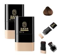 Hair Dye Stick With Comb, Waterproof And Sweat-proof Portable Color Touch-up Stick, Covers Gray Hair, Suitable For Men And Women(Chestnut Brown)