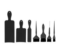 Hair Dye Tool Set 7pcs | Balayage Board & Coloring Brush for Highlights | Salon - Quality Tools/Home Use | Sturdy ABS Material (Black)