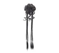 Hair extension, Bun Hair Piece Synthetic Hair Bun Extensions Messy Fluffy Straight Hair Elastic Band Chignon Scrunchy Wrap Updo False Hair Pieces for Women Bun Extension(Natural)