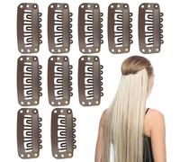 Hair Extension Clip - Metal 3.2cm | 10Pcs Snnap BB Hair Clips | DIY Hairs Accessory Clips | Lightweight Strong Hold Hairs Extension Snnap Clip For Wig Extensions Women Styling Use