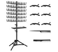 Hair Extension Holder, Adjustable Hair Stand, Portable Hair Divider Rack, Hair Braiding Tools, Hair Braiding Stand, Hair Divider Stand, Braiding Hair Organizer, Hair Stand for Men and Women, Portable