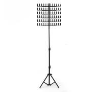 Hair Extension Holder, Braiding Hair Rack, Tool Organizer, 144 Pegs Iron Frame, Height Adjustable, Metal Design, For Salons Stylists Braiders, Black Color, 1 Piece