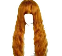 Hair extension, wig Long Wigs for Women Water Wave Blonde Hair Wig Synthetic Wig With Bangs Heat-resistant Female False Wigs Hair Replacement Wigs