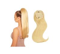 Hair Extensions Estensione Coda Di Cavallo Lunga E Diritta 10"-20" Veri Capelli Umani Biondi Con Coulisse Clip For In Lisci Code Posticci For Le Donne(12inches)