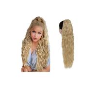 Hair Extensions Extension For Coda Di Cavallo, 26 Pollici, Clip Ad Artiglio, Lunghe, Ricce E Ondulate, In, Pezzo Capelli Sintetici, Pezzi For Da Donna(Ash Blonde)