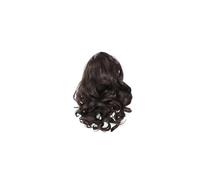 Hair Extensions Extension for coda di cavallo corta - 10 pollici, fermaglio for capelli ricci e ondulati con coulisse, for donne(Dark Brown)