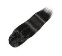 Hair Extensions Extension for coda di cavallo dritta con capelli umani Newmi Extension for coda di cavallo con coulisse nera naturale con capelli umani for donne(22inch)