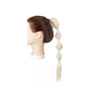 Hair Extensions Extension for coda di cavallo sintetica da 18 pollici, artiglio a bolla, lunga e liscia, accessorio for capelli alla moda for le donne(Bleach blonde)