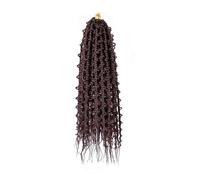 Hair Extensions Trecce A Scatola A Farfalla Da 24 Pollici For Capelli All'uncinetto Pre-Loop Butterfly Locs Twist A Sintetica(Medium Brown)