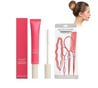 Hair Finishing Stick, Cera per Capelli in Stick, Curl Defining Cream, Crema per Capelli Ribelli, Definisce, Anti-crespo, Tenuta Flessibile, Idratante e lucidante, Include set di Pettini