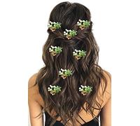 Hair Flare Mongra 2231 - Piccole rose artificiali da donna, accessori per capelli da sposa, forcine per capelli, forcine Juda per donne e ragazze, colore: oro
