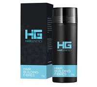 Hair Genetics Fibre per capelli nere, 50 g, per diradare i capelli e macchie calve, ispessimento istantaneo e aspetto naturale, unisex, per adulti