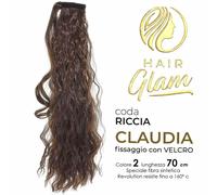 Hair Glam Coda Claudia Riccia Fibra Revolution 2 70 cm - Extension capelli