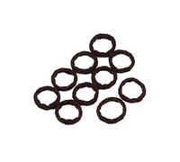 Hair Glamour: Chic Hair Accessories、 Elastic Hair Ties & rubber band - A variety of shapes are available(Diamond Dark Brown)