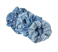 Hair Glamour: Chic Hair Accessories、 Elastic Hair Ties & rubber band - A variety of shapes are available(Denim Blue)