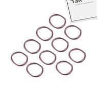 Hair Glamour: Chic Hair Accessories、 Elastic Hair Ties & rubber band - A variety of shapes are available(Rose Red)