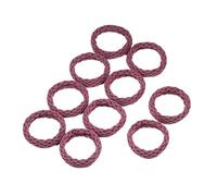 Hair Glamour: Chic Hair Accessories、 Elastic Hair Ties & rubber band - A variety of shapes are available(Rose Red-01)