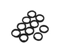 Hair Glamour: Chic Hair Accessories、 Elastic Hair Ties & rubber band - A variety of shapes are available(Wave Black)