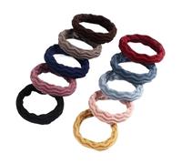 Hair Glamour: Chic Hair Accessories、 Elastic Hair Ties & rubber band - A variety of shapes are available(Wave MULTI)
