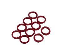 Hair Glamour: Chic Hair Accessories、 Elastic Hair Ties & rubber band - A variety of shapes are available(Wine Red)