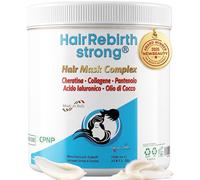 HAIR MASK COMPLEX * HAIR REBIRTH STRONG * 1000 ML * Maschera Anticaduta e Ricrescita con: Cheratina - Collagene - Acido Ialuronico - Pantenolo - Olio di Cocco * Premio NewBeauty 2025 * Registrata CPNP