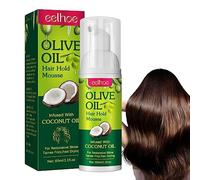 Hair Mousse - Mousse per capelli all'olio d'oliva - per capelli secchi e danneggiati - per ricci e trecce - controllo 'effetto lunga durata - 60 ml