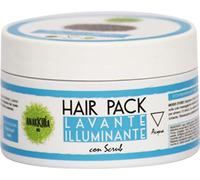 Hair Pack Lavante e Illuminante - Impacco capelli con Erbe Ayurvediche SENZA SOLFATI SILICONI e PARABENI Purifica, deterge e illumina la cute e le lunghezze 200 ML